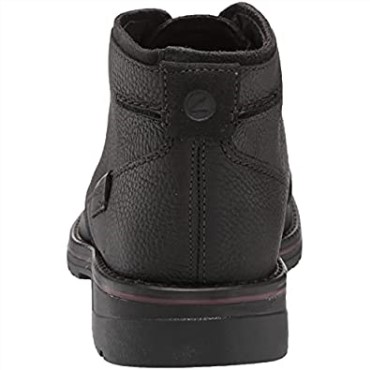 Botas Chukka Impermeables Para Hombre Morris Pico Clarks Piel Abatanada Negra