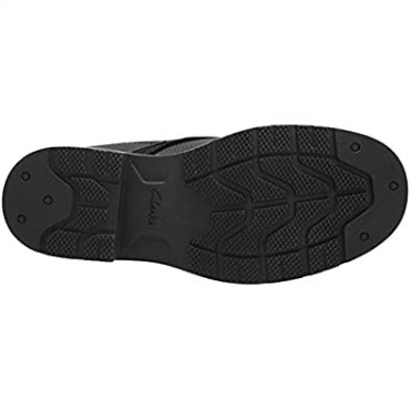 Botas Chukka Impermeables Para Hombre Morris Pico Clarks Piel Abatanada Negra