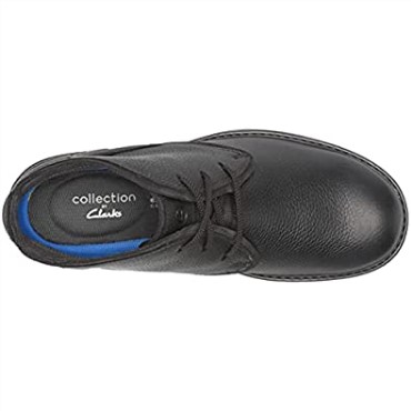 Botas Chukka Impermeables Para Hombre Morris Pico Clarks Piel Abatanada Negra