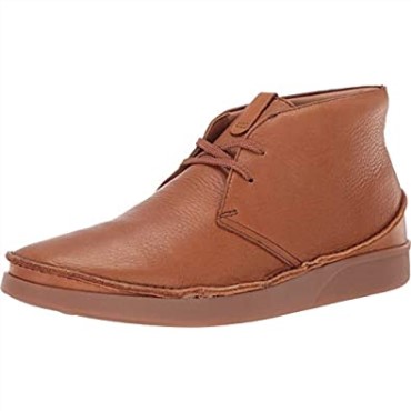 Botas Chukka Hombre Oakland Rise Clarks Piel Marron Oscuro