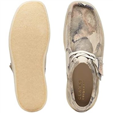Copa Wallabee Original Para Hombre Hecha En Vietnam (nuevo 2022) Clarks Camo Blanco Roto