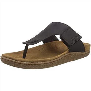 Chanclas Hombre Pilton Post Clarks Piel Negra