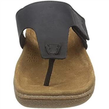 Chanclas Hombre Pilton Post Clarks Piel Negra