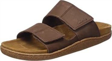 Sandalias Hombre Con Correa Pilton Nubuck Marron Clarks