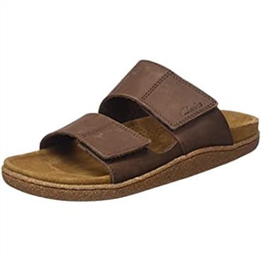 Sandalias Hombre Con Correa Pilton Nubuck Marron Clarks