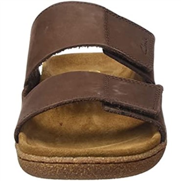 Sandalias Hombre Con Correa Pilton Nubuck Marron Clarks