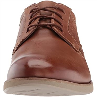 Raharto Pla Derbys Clarks De Cuero Marrón Oscuro Para Hombre