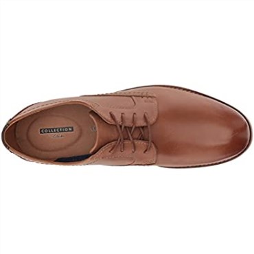 Raharto Pla Derbys Clarks De Cuero Marrón Oscuro Para Hombre