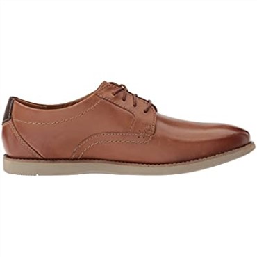 Raharto Pla Derbys Clarks De Cuero Marrón Oscuro Para Hombre