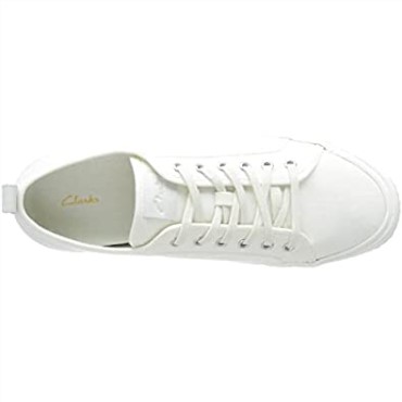 Zapatillas De Deporte De Hombre Roxby Lace Clarks Lona Blanca