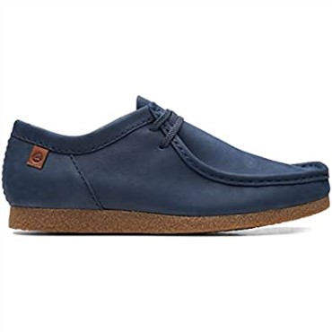 Mocasín De Hombre Shacre Ii Run Clarks Nubuck Azul Marino