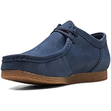 Mocasín De Hombre Shacre Ii Run Clarks Nubuck Azul Marino