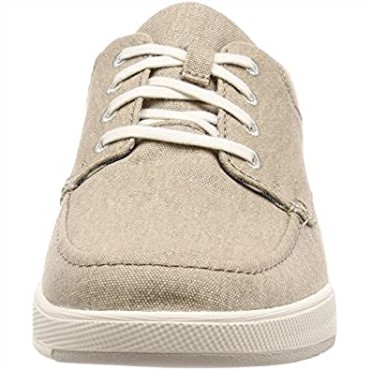 Derbys Clarks De Encaje Isle De Hombre Lona Arena Beige