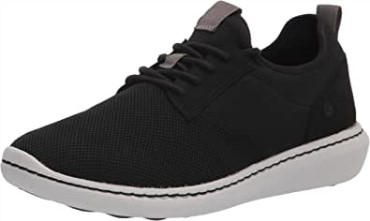 Zapatilla De Hombre Step Urban Low Oxford Textil Negro Clarks