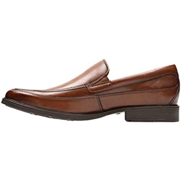 Mocasines Tilden Free Para Hombre Clarks Cuero Marrón Oscuro