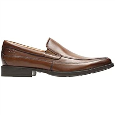 Mocasines Tilden Free Para Hombre Clarks Cuero Marrón Oscuro