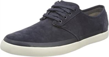 Zapatillas Bajas Hombre Torbay Rand Azul Ante Azul Clarks