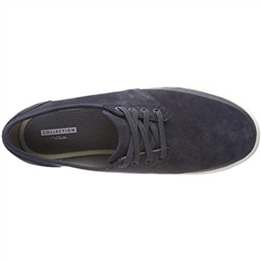 Zapatillas Bajas Hombre Torbay Rand Azul Ante Azul Clarks