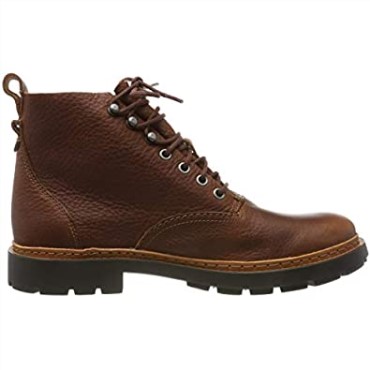 Botas De Motociclista Trace Explore Para Hombre Clarks Brown Tan Cuero Tan Cuero