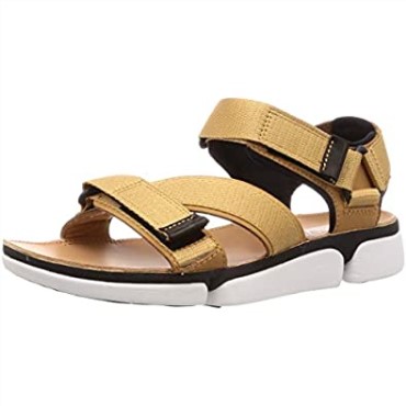 Sandalias Hombre Tricove Sun Con Tira Al Tobillo Clarks Marron Tan Combi