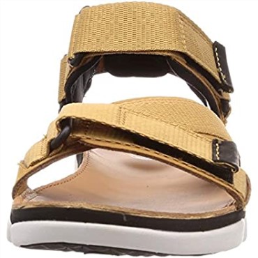 Sandalias Hombre Tricove Sun Con Tira Al Tobillo Clarks Marron Tan Combi
