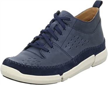 Zapatilla Trifri Hi High Para Hombre Clarks Azul Marino Nubuck
