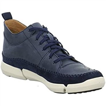 Zapatilla Trifri Hi High Para Hombre Clarks Azul Marino Nubuck