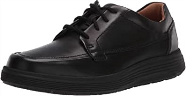 Derbys Clarks De Piel Negra Un Abode Para Hombre