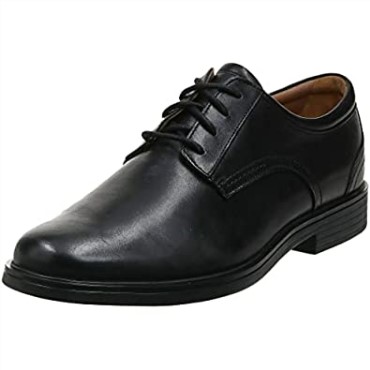 Zapatos De Hombre Un Aldric Lace Oxford Flat Black Cuero Clarks