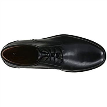Zapatos De Hombre Un Aldric Lace Oxford Flat Black Cuero Clarks