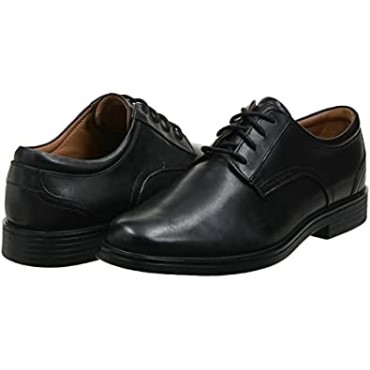 Zapatos De Hombre Un Aldric Lace Oxford Flat Black Cuero Clarks