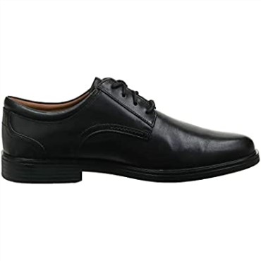 Zapatos De Hombre Un Aldric Lace Oxford Flat Black Cuero Clarks