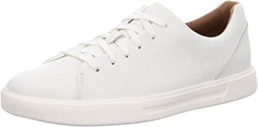 Zapatillas Un Costa Lace Hombre Clarks Cuero Blanco Especial