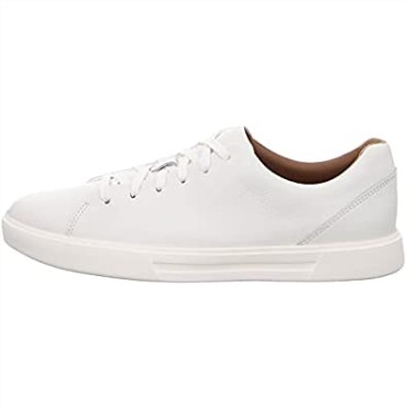 Zapatillas Un Costa Lace Hombre Clarks Cuero Blanco Especial