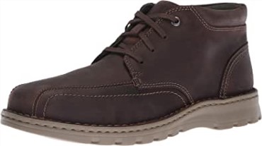 Botines Vanek De Hombre En Piel Marron Oscuro Clarks