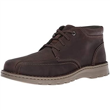 Botines Vanek De Hombre En Piel Marron Oscuro Clarks