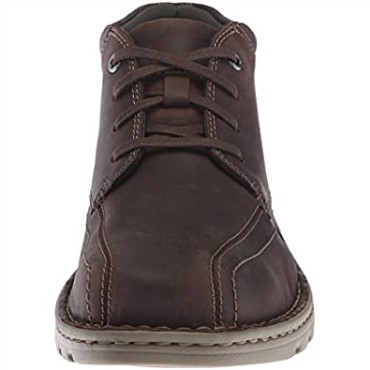 Botines Vanek De Hombre En Piel Marron Oscuro Clarks