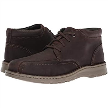 Botines Vanek De Hombre En Piel Marron Oscuro Clarks