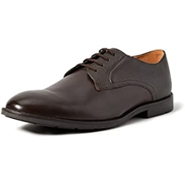 Mocasines Vanek Walk Hombre Piel Marron Oscuro Clarks