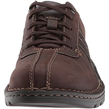 Mocasines Vanek Walk Hombre Piel Marron Oscuro Clarks