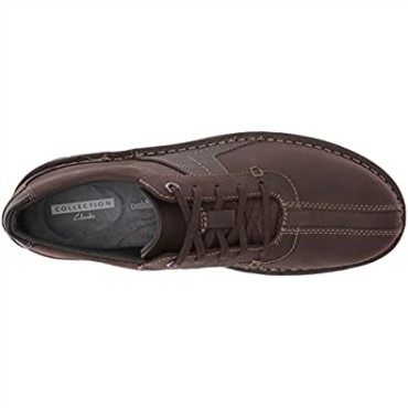 Mocasines Vanek Walk Hombre Piel Marron Oscuro Clarks