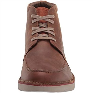 Botines Vargo Para Hombre Moc-brown Tumbled Leather-11w Beeswax Leather Clarks