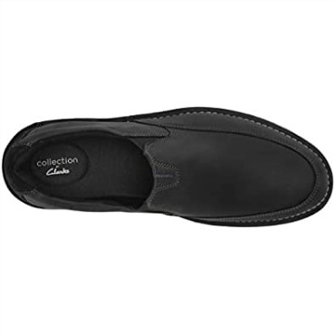 Mocasín Hombre Vargo Step Cuero Negro Clarks