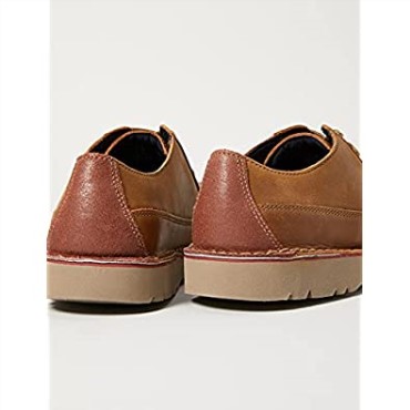 Vargo Walk Hombre Oxford Clarks Marron Cuero Tostado Oscuro