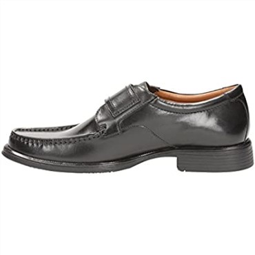 Mocasines Hombre Velcro Huckley Roll Cuero Negro Clarks Negro