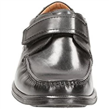 Mocasines Hombre Velcro Huckley Roll Cuero Negro Clarks Negro