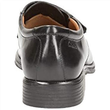 Mocasines Hombre Velcro Huckley Roll Cuero Negro Clarks Negro