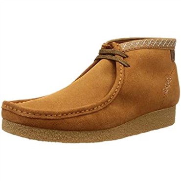Botas Wallabee Shacre Para Hombre Moda Clarks Tan