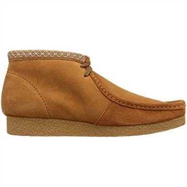 Botas Wallabee Shacre Para Hombre Moda Clarks Tan