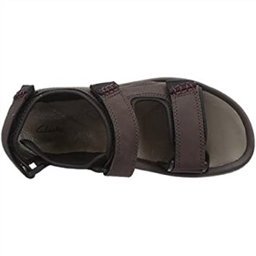 Sandalia Clarks Hombre Wesley Bay Marron